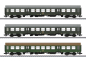 Preview: Märklin H0 42580 Personenwagen-Set "Halberstädter Mitteleinstiegswagen" der DR "LED-Innenbeleuchtung" - Neuheit 2025