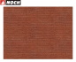Preview: NOCH N 56910 3D-Kartonplatte / Mauerplatte "Klinker rot" (1 m² - 66,88 €) 
