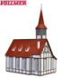 Preview: Vollmer H0 43768 Fachwerkkirche Altbach 