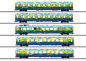 Mobile Preview: Märklin H0 43878 Wagen-Set Touristikzug der DB AG "LED-Beleuchtung" 