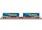 Preview: Trix H0 24470 Doppel-Taschenwagen Sdggmrss 738 der DB AG "LKW Walter" 