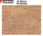 Preview: NOCH H0/TT 57730-S Mauerplatte "Ziegelstein" 10 Stk je 64x15cm (1m²-48,85€)