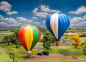 Preview: Faller H0 190161 Set Ballonfahrt 