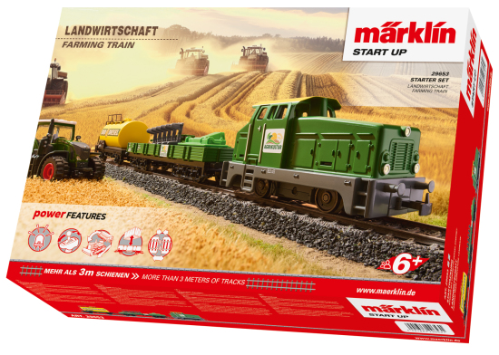 Märklin H0 29653 Startpackung "Landwirtschaft" mit Henschel DH 240 + 2 Güterwagen - Neuheit 2025