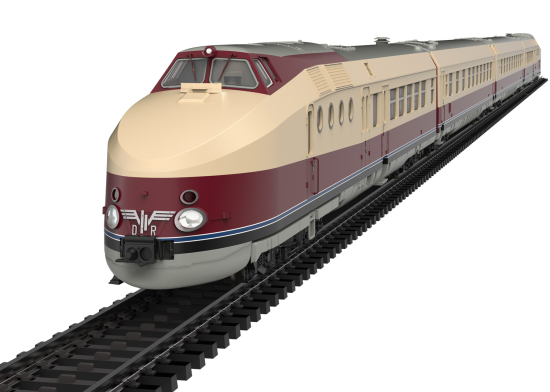 Märklin H0 38175 Dieseltriebzug VT 18.16 der DR/DDR "mfx+ / Sound / LED-Innenbeleuchtung" - Sommerneuheit 2025