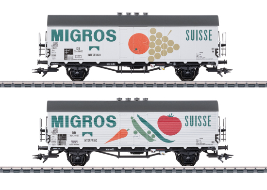 Märklin H0 46173 Kühlwagen-Set Migros der DB - Sommerneuheit 2025