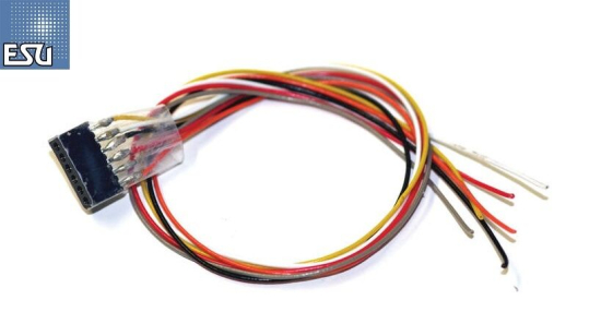 ESU 51951 Kabelsatz mit 6-poliger Buchse nach NEM 651, 300 mm Länge 