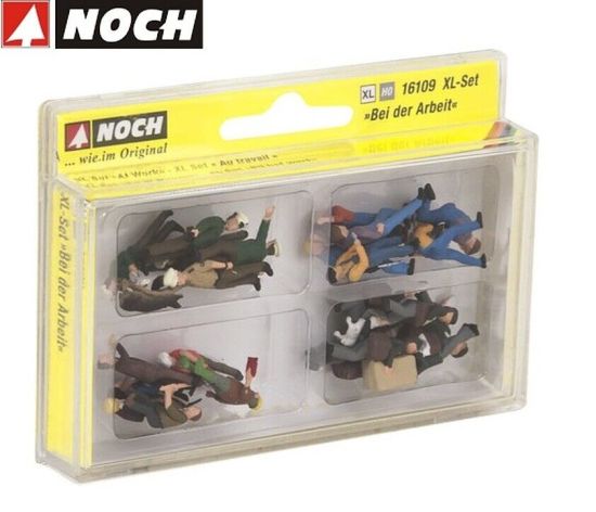 NOCH H0 16109 Figuren-XL-Set „Bei der Arbeit“ 24 Figuren 