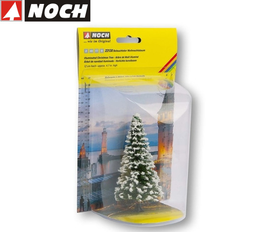 NOCH H0/TT 22130 Beleuchteter Weihnachtsbaum verschneit mit 30 LEDs 
