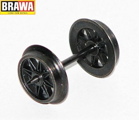 Brawa H0 2183 AC Wechselstrom Speichenradsatz (1 Stück) 