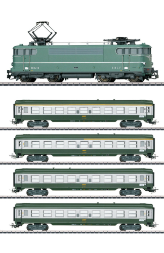 Märklin H0 30380-S Schnellzug mit E-Lok BB 9200 der SNCF "Tin Plate" 