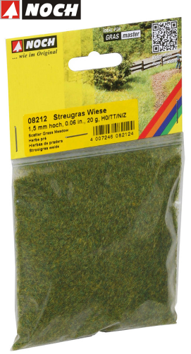 NOCH 08212 Streugras “Wiese” 1,5 mm 20 g (1 kg - 159,50 €) 