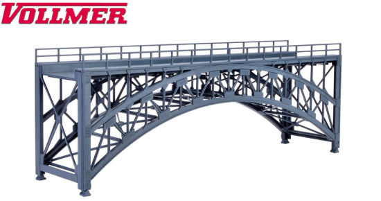 Vollmer H0 42548 Stahlbogenbrücke Schlossbach gerade 26 cm 