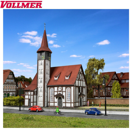 Vollmer H0 43768 Fachwerkkirche Altbach 