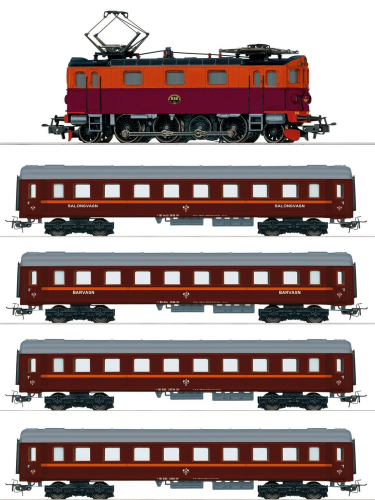 Märklin H0 30302-S Zugset Reihe Da mit Tin Plate Personenwagen "mfx" 