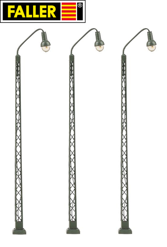 Faller N 272124 LED-Gittermast-Bogenleuchte (3 Stück) 
