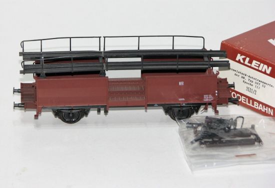 Klein Modellbahn H0 3521/1 Doppelstock-Autotransporter der DB + EVP