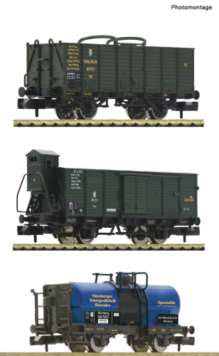Fleischmann N 809005 Güterwagen-Set der K.Bay.Sts.B. 