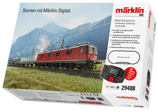 Märklin H0 29488 SBB Startpackung "Güterzug mit Re 620" mfx / Sound 