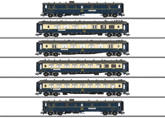 Märklin H0 42470 Pullmanwagen-Set „Edelweiß“ der CIWL "LED-Innenbeleuchtung" - Neuheit 2023