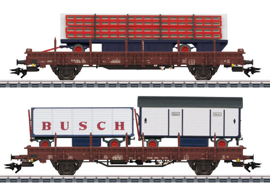 Märklin H0 45042 Güterwagen-Set Zirkus Busch de DR/DDR 2-teilig - Neuheit 2023