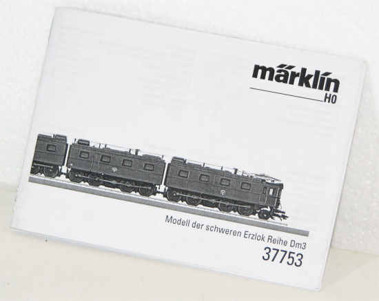 Märklin H0 37753 Beschreibung für Schwere Erzlok Dm3 der SJ