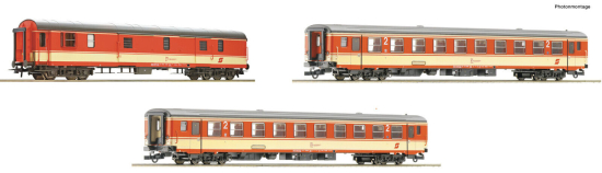 Roco H0 74052 Reisezugwagen-Set E 712 "Villach / Salzburg" der ÖBB 