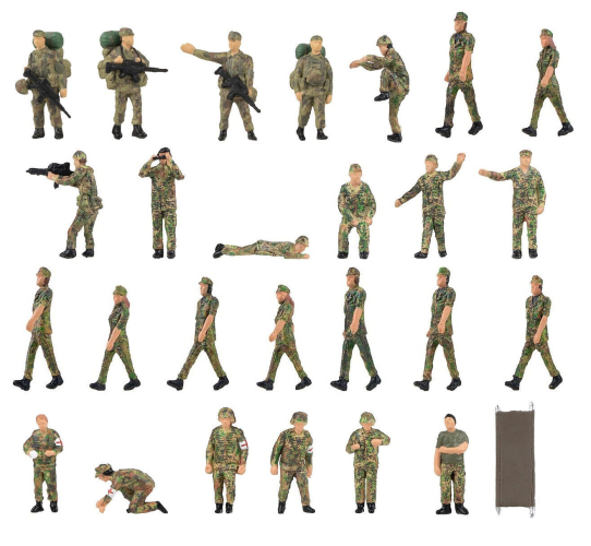 Faller Military H0 151750-S Soldaten-Set (26 Figuren) 