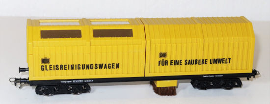 LUX H0 9631 Gleisstaubsauger + Schienen- & Oberleitungsschleifwagen DC 