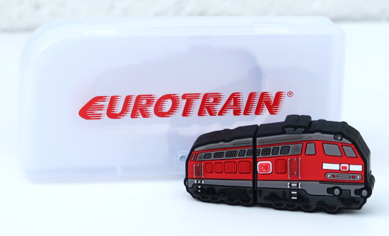 Eurotrain 110-21120 USB-Stick 16 GB mit Diesellok BR 218 Motiv 
