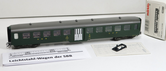Märklin H0 43380 Leichtstahl-Sitzwagen Typ B 2. Klasse der SBB 