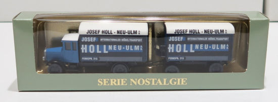 Roskopf 1:87 1058 MAN Möbelzug 1928 "Josef Holl Neu-Ulm" - TOP + OVP