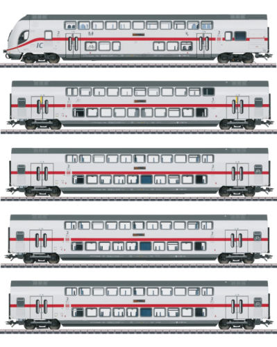 Märklin H0 43486-S IC2-Doppelstockwagen-Set "mit LED-Innenbeleuchtung" 