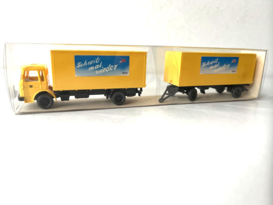 Wiking 1:87 25551 MAN Post-Koffer-Hängerzug A2