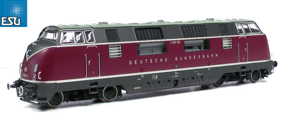 ESU H0 AC/DC 31339 Diesellok V200 009 der DB "Sound + Dampf" 