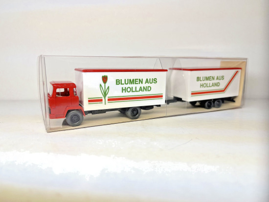 Wiking 1:87 426 Magirus Lastzug mit Tandemanhänger  A110