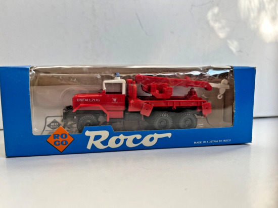 Roco 1:87 1327 Feuerwehr Unfallzug Kranwagen GMC KW10 B45