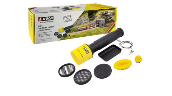 NOCH 60115 Gras-Master 3.0 PROFI mit 3 Sieben, 2 Grasstempeln + Wanne 