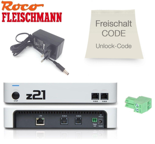 Roco / Fleischmann 10825 z21 start + Roco 10818 z21 Freischalt-Code 