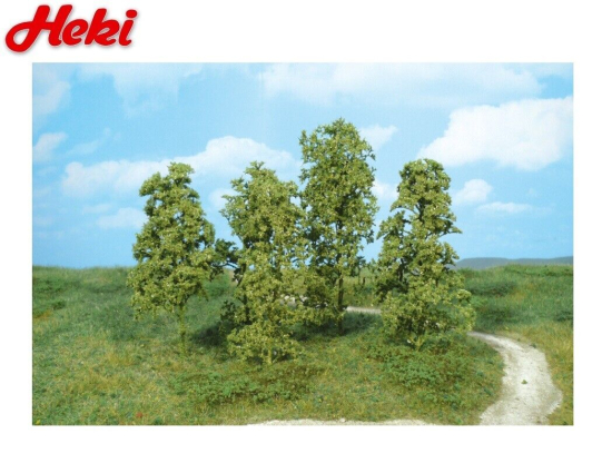 Heki H0/TT/N 1641 Naturbäume 12 Stück mittelgrün 