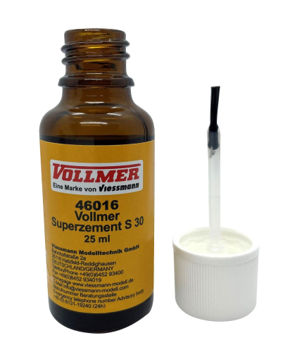 Vollmer 46016 Vollmer Kleber Superzement S30 25 ml (1 l - 278,00 €) 
