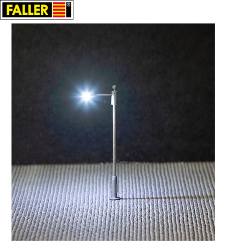 Faller N 272122 LED-Straßenbeleuchtungen, Ansatzleuchte (3 Stück) 