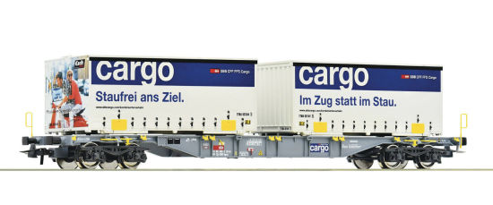 Roco H0 77341 Containertragwagen Gattung Sgnss der SBB CARGO 