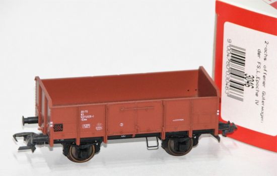 Klein Modellbahn H0 3046 Offener Güterwagen der FS 