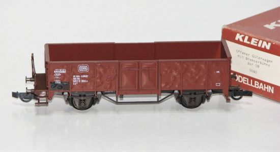 Klein Modellbahn H0 3092 Offener Güterwagen mit Bremserbühne der DB 