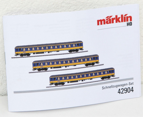 Märklin H0 42904 Beschreibung für Schnellzugwagen-Set der NS 