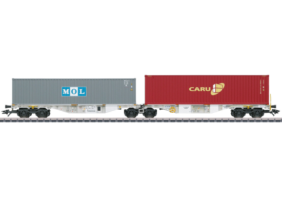 Märklin H0 47811 Doppel-Containertragwagen Sggrss 80 der AAE 