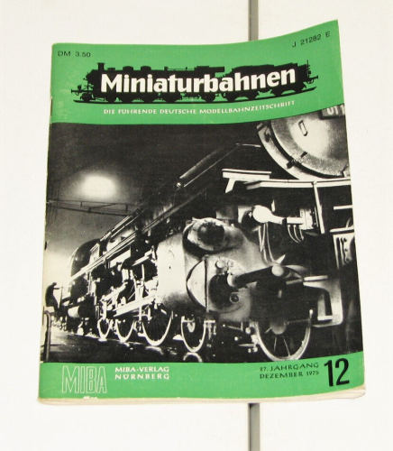 MIBA Miniaturbahnen Zeitschrift Dezember 1975 