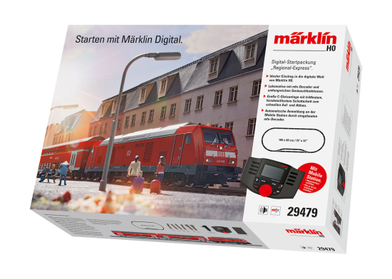 Märklin H0 29479 Startpackung Diesellok BR 245 + 2 Doppelstockwagen "mfx+Sound" - Neuheit 2023
