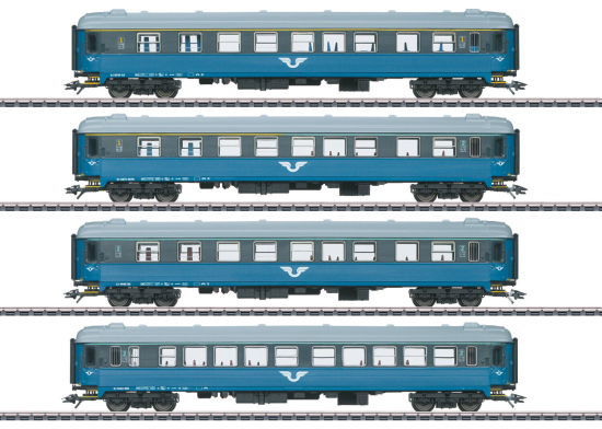Märklin H0 43787 Reisezugwagen-Set der SJ in blau 4-teilig - Neuheit 2023